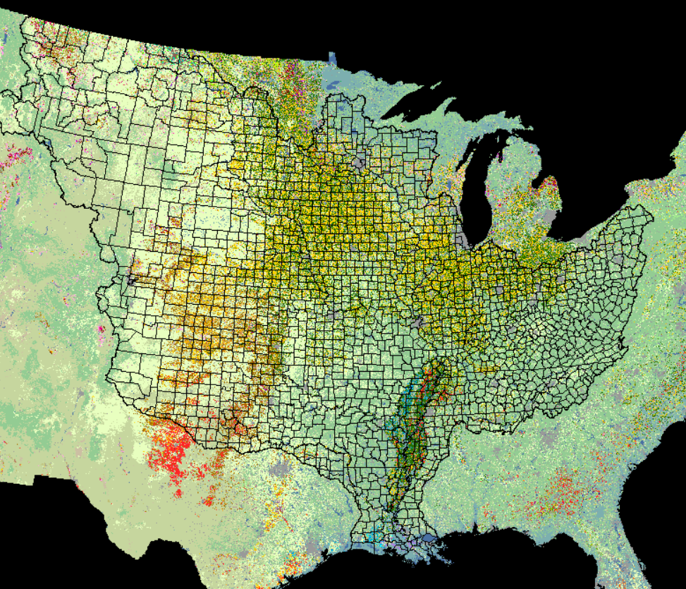 raster file distance from land