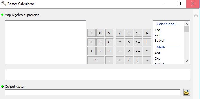 ArcMap Raster Calculator