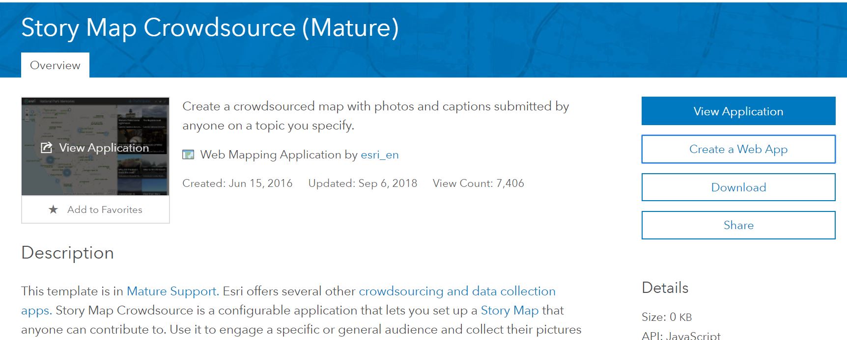 Crowdsource story map template