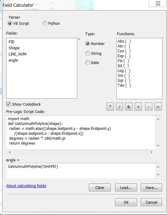 field calculator