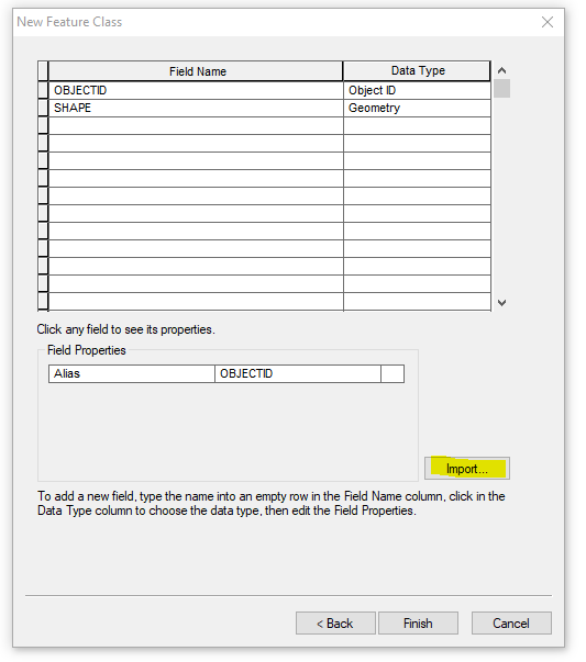 Import Excel Table Into New Feature Class Esri Community