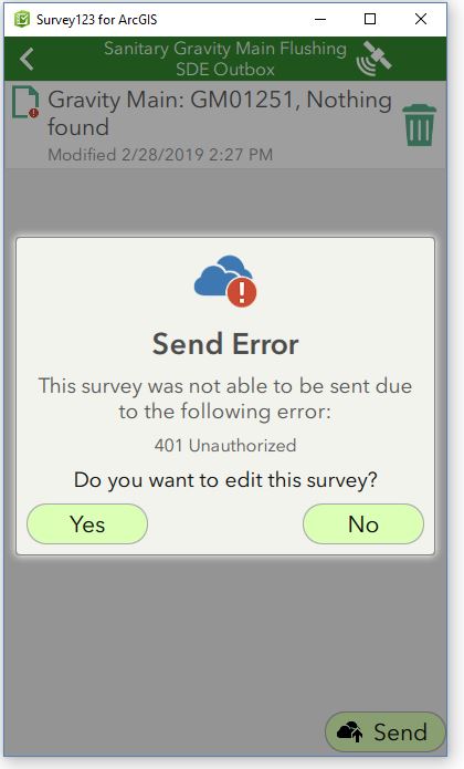 The survey contains errors: 1. Click here to go to an error.” at