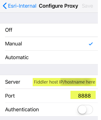 device proxy config