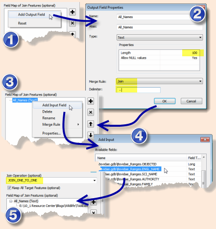  Spatial Join - Field Map Steps