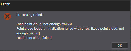 not enough tracks error