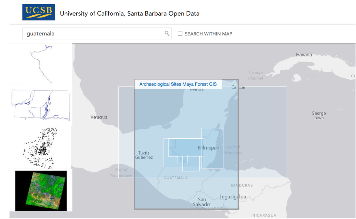 map-based search (previously available via Open Data sites)