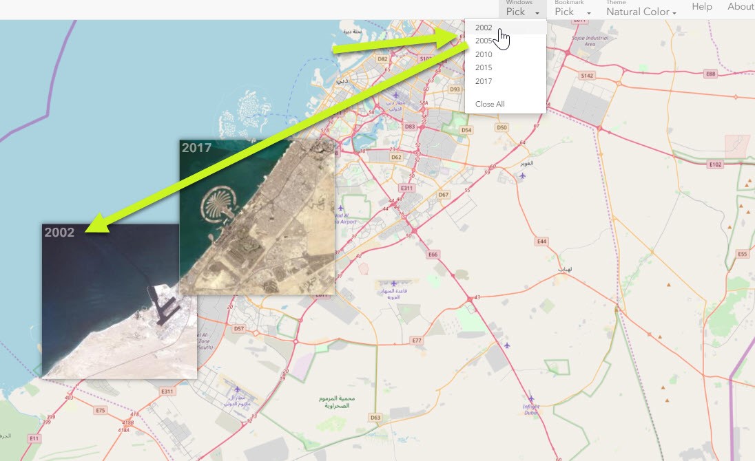 Examining change in Abu Dhabi using the Landsat Lens