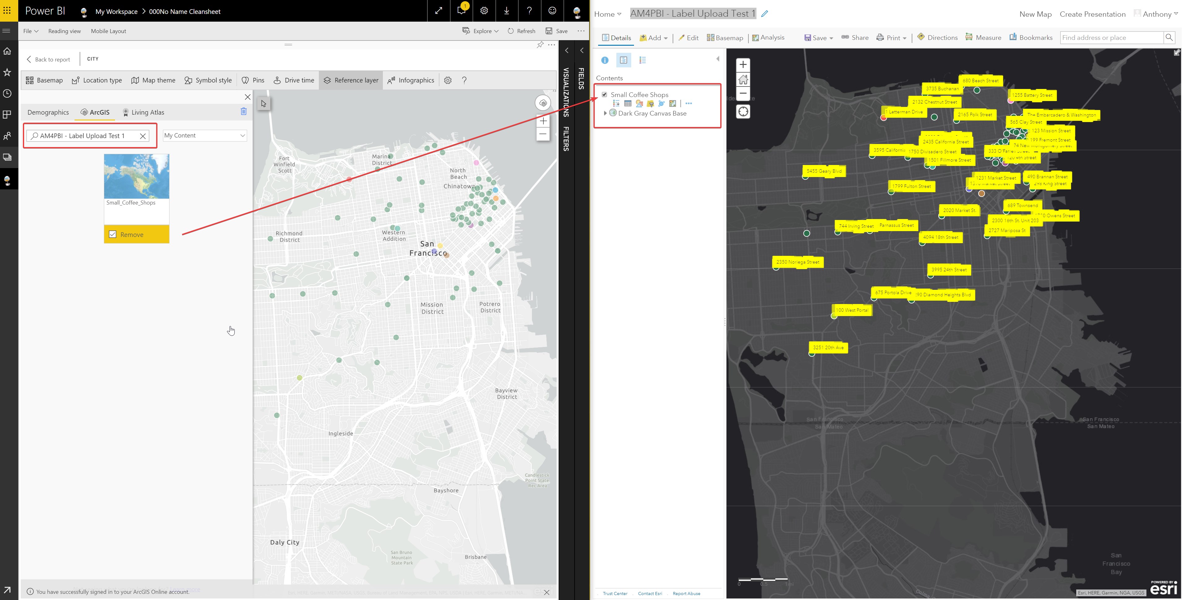 ArcGIS Online - Reference Layer Shared with Labels