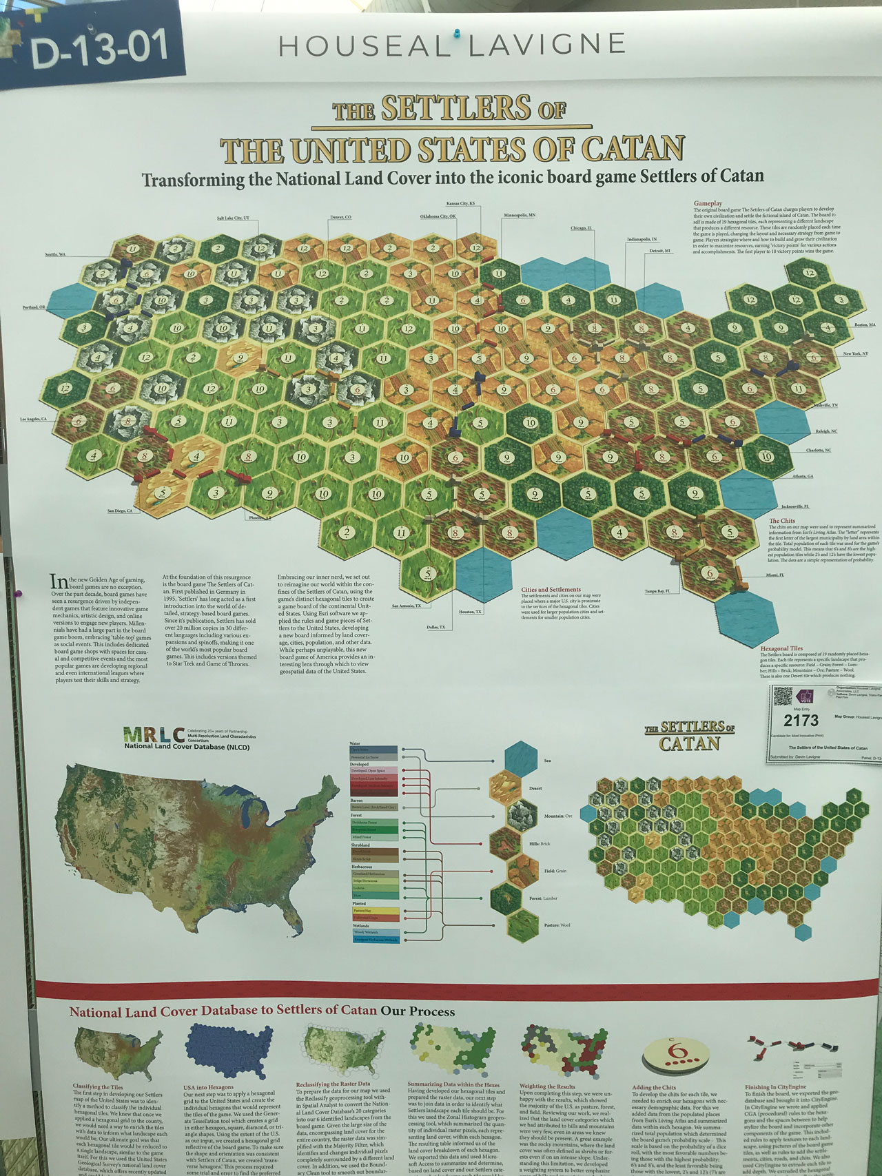 The Settlers of Catan board game re-imagined for the United States.