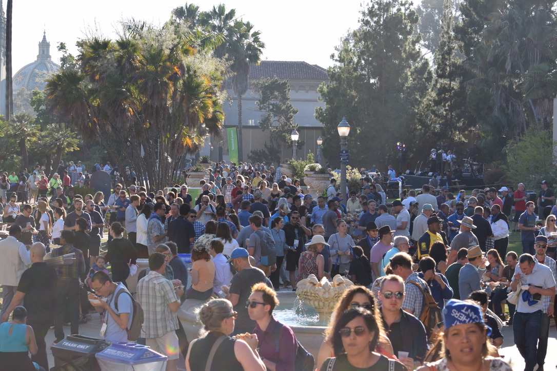 Attendees at Balboa Park