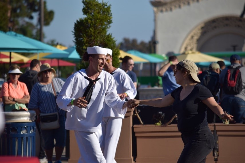 Sailor and Woman Dancing