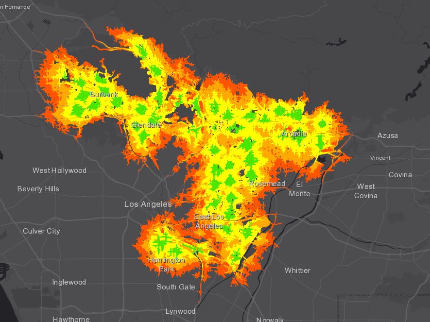 Correct Service Area Layer Rendering