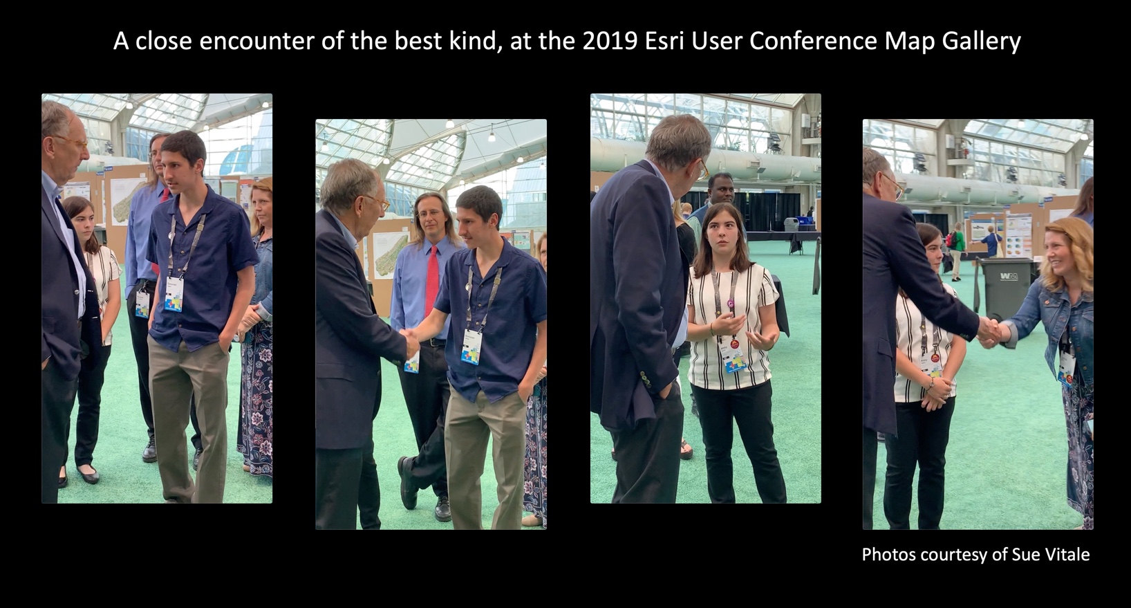 Winning teams meet Jack Dangermond at 2019 Esri Conference