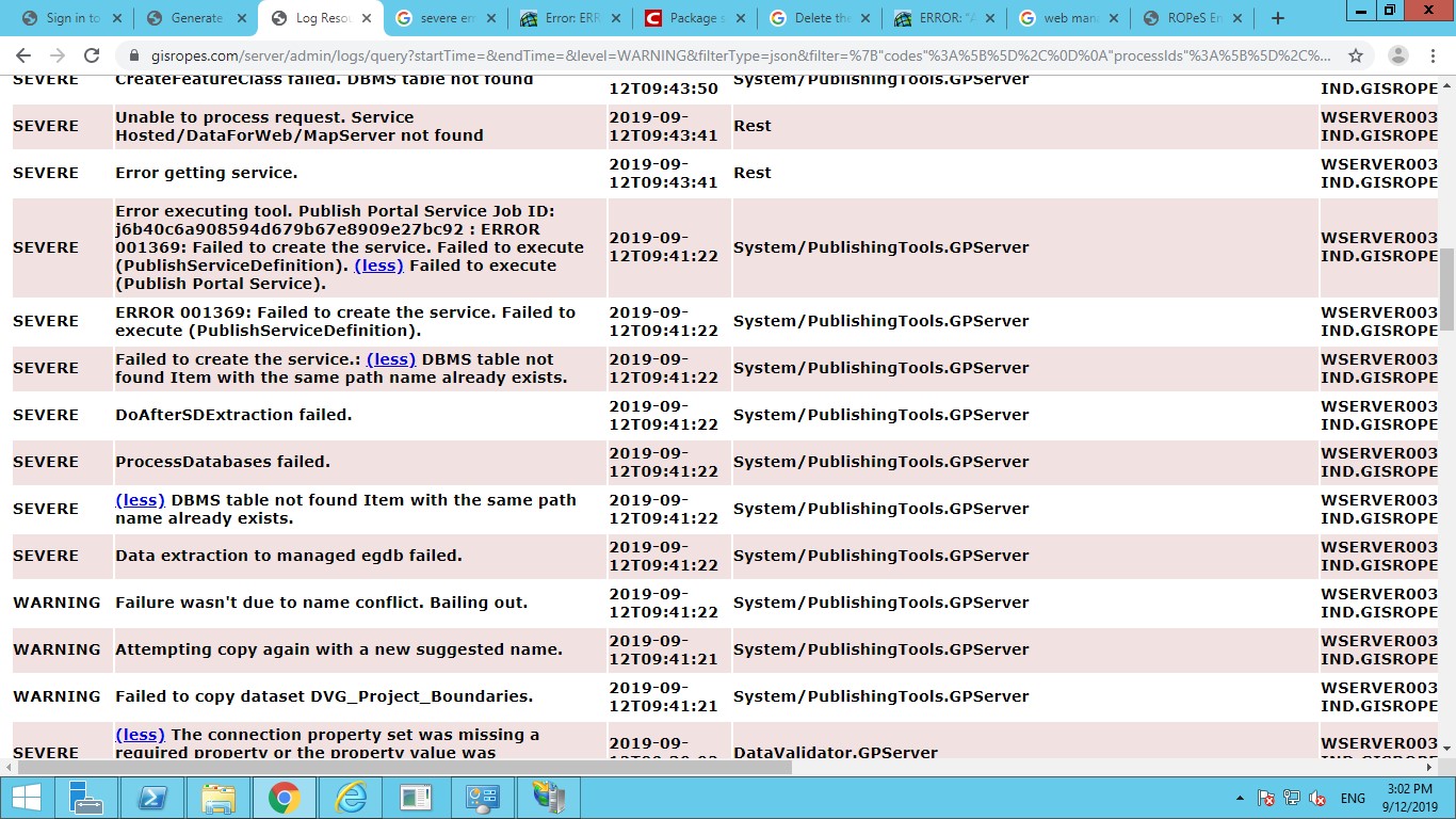 Log File after error in ArcMap