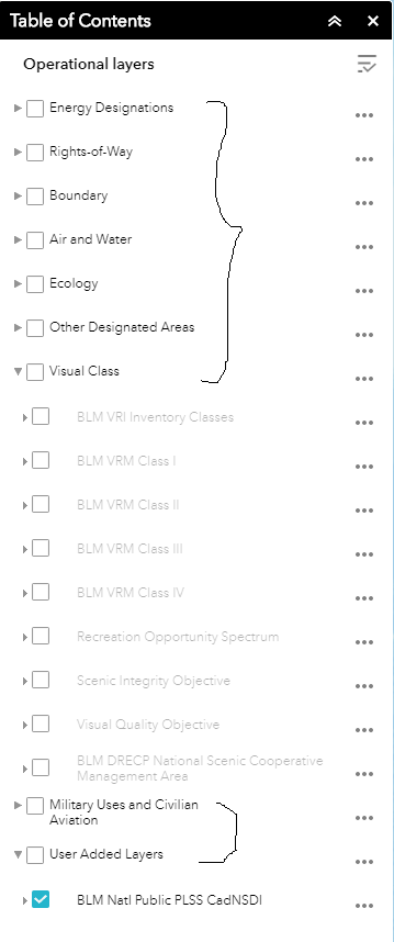 LayerList grouping of layers