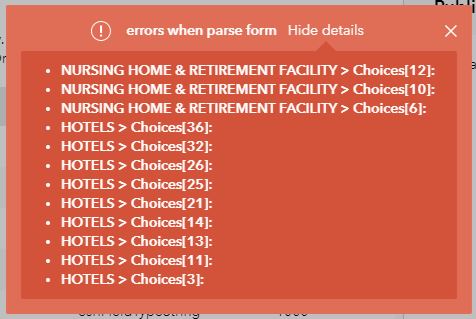 Parsing Errors