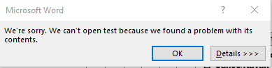 Error Message