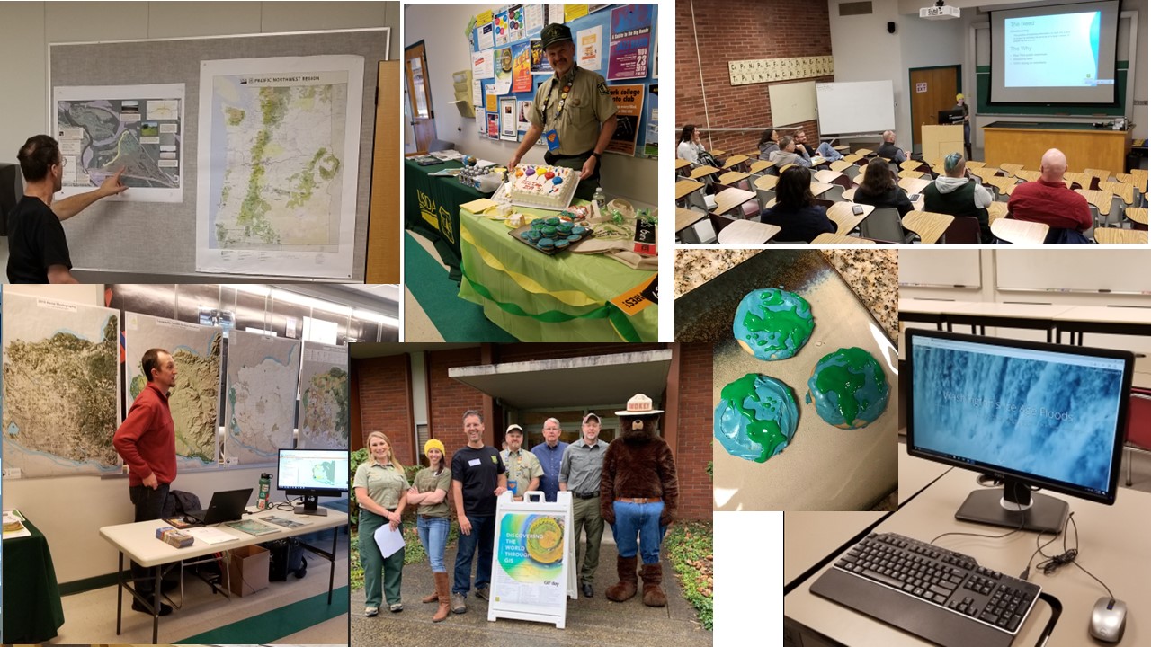 Clark College and US Forest Service GIS Day event. 