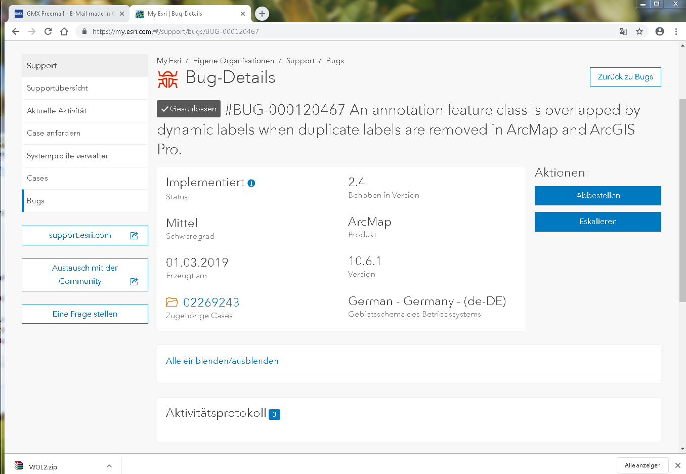 von Esri BUG-000120467 - An annotation feature class is overlapped by dynamic labels when duplicate labels are removed in ArcMap and ArcGIS Pro