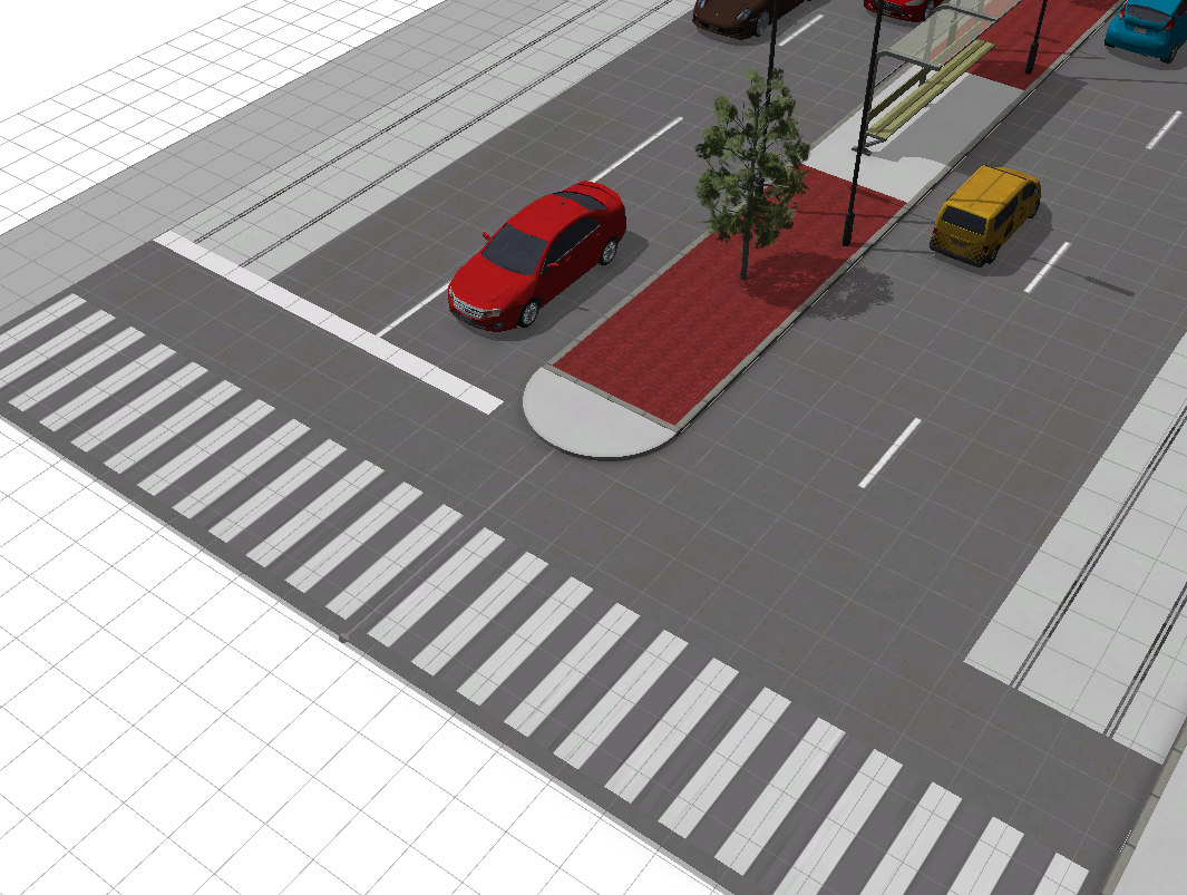 complete street median example
