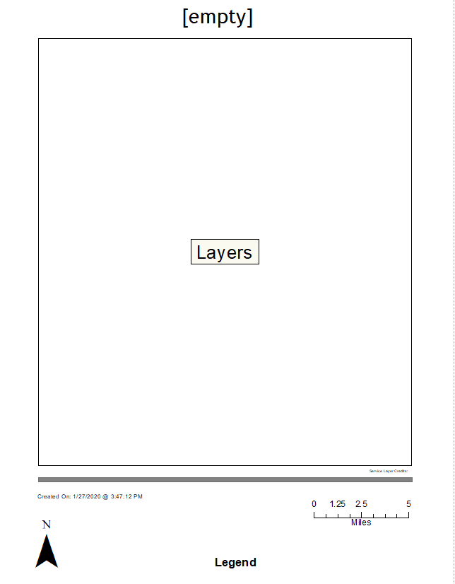 print template created in ArcMap