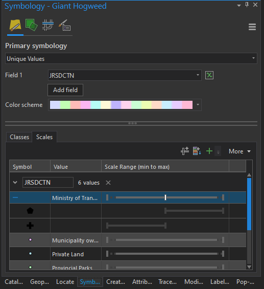 Alternate symbols in ArcGIS Pro.