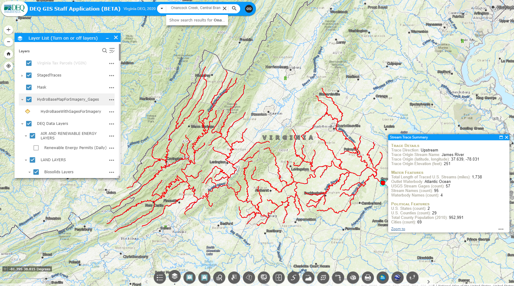 Streamer Trace Upstream