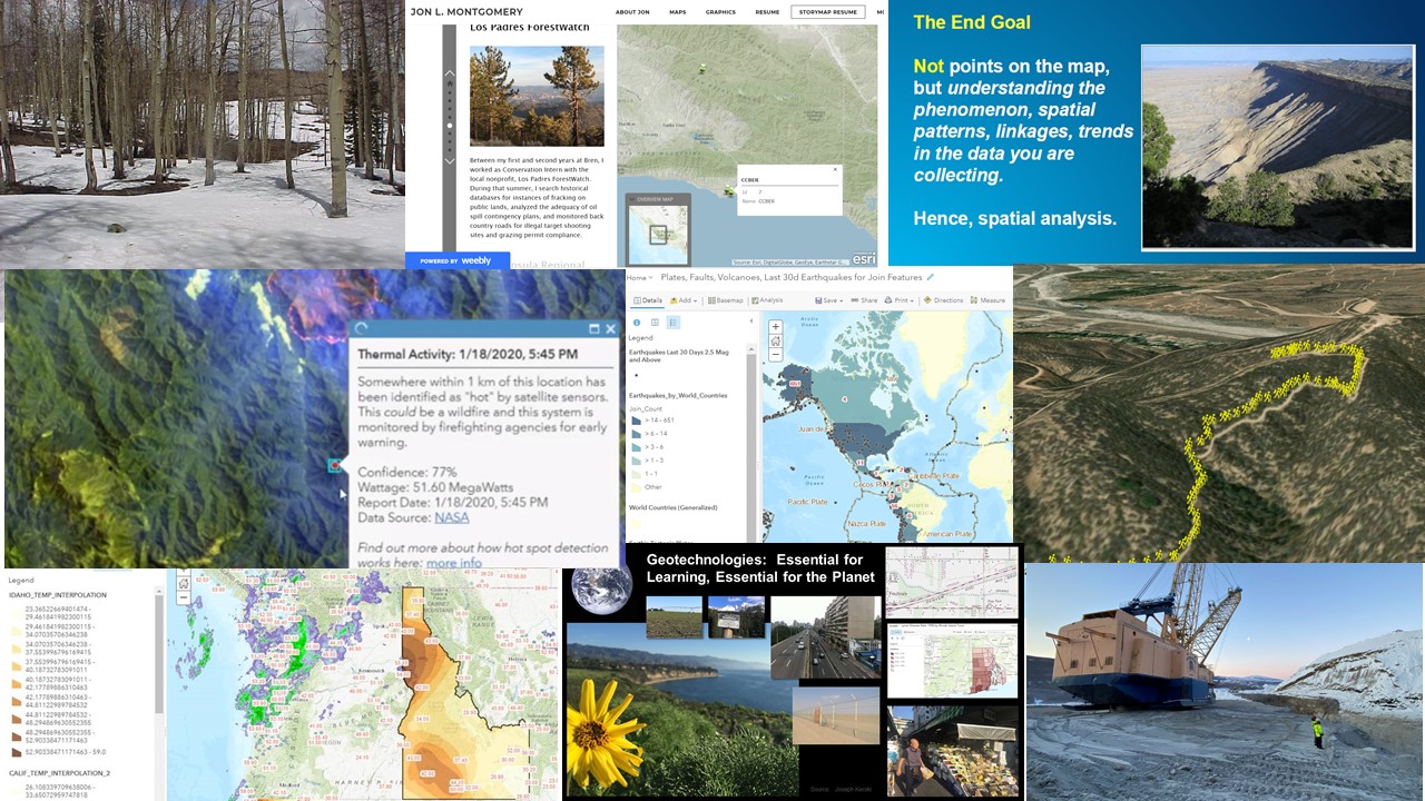Environmental science images and maps