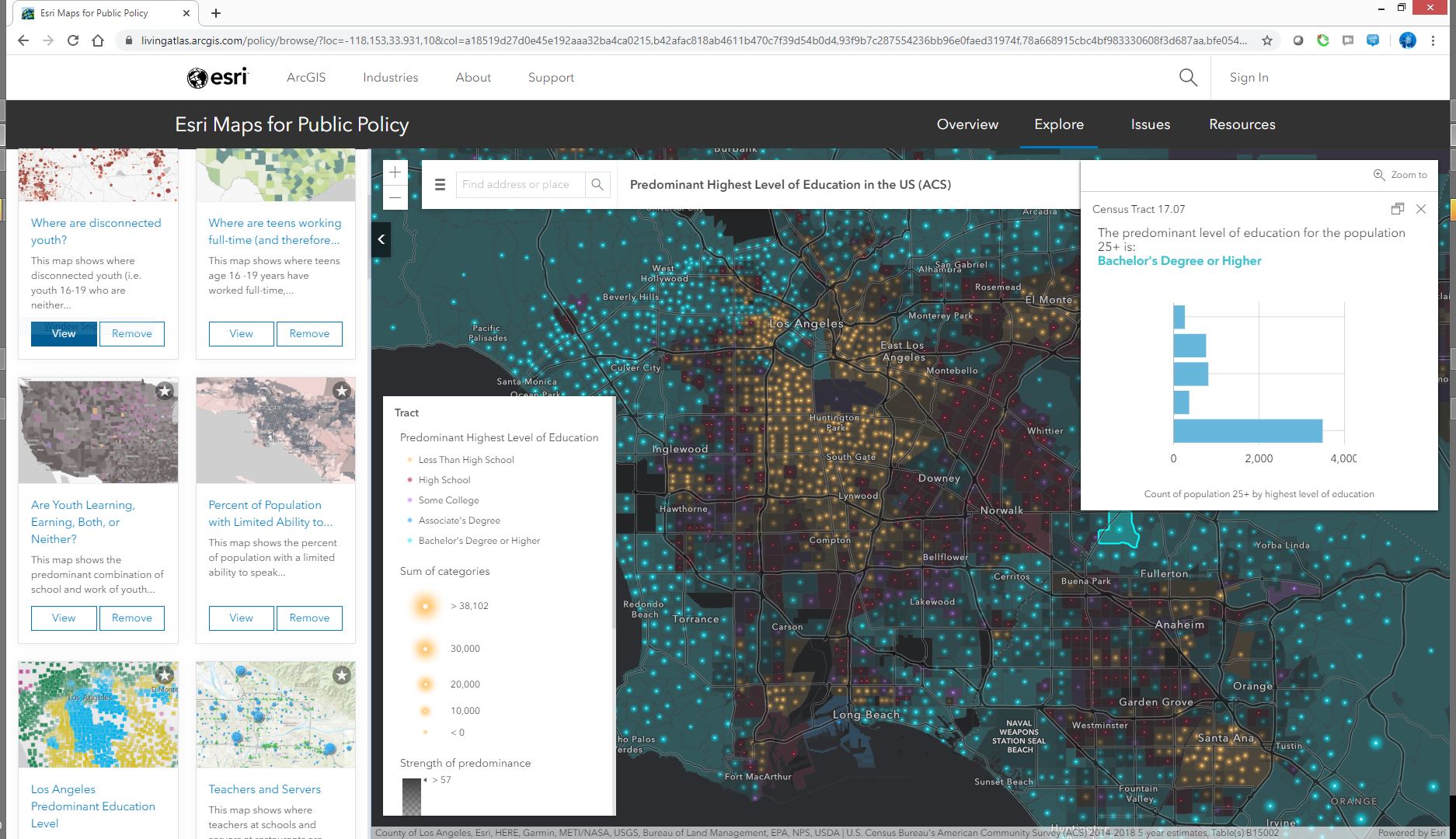 Esri Public Policy Map example 2