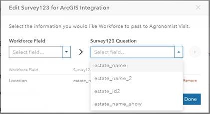 Workforce integration with Survey123 does not recognise the select_one types in Survey123