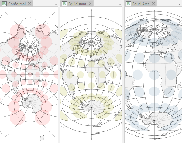 comparison of map projections