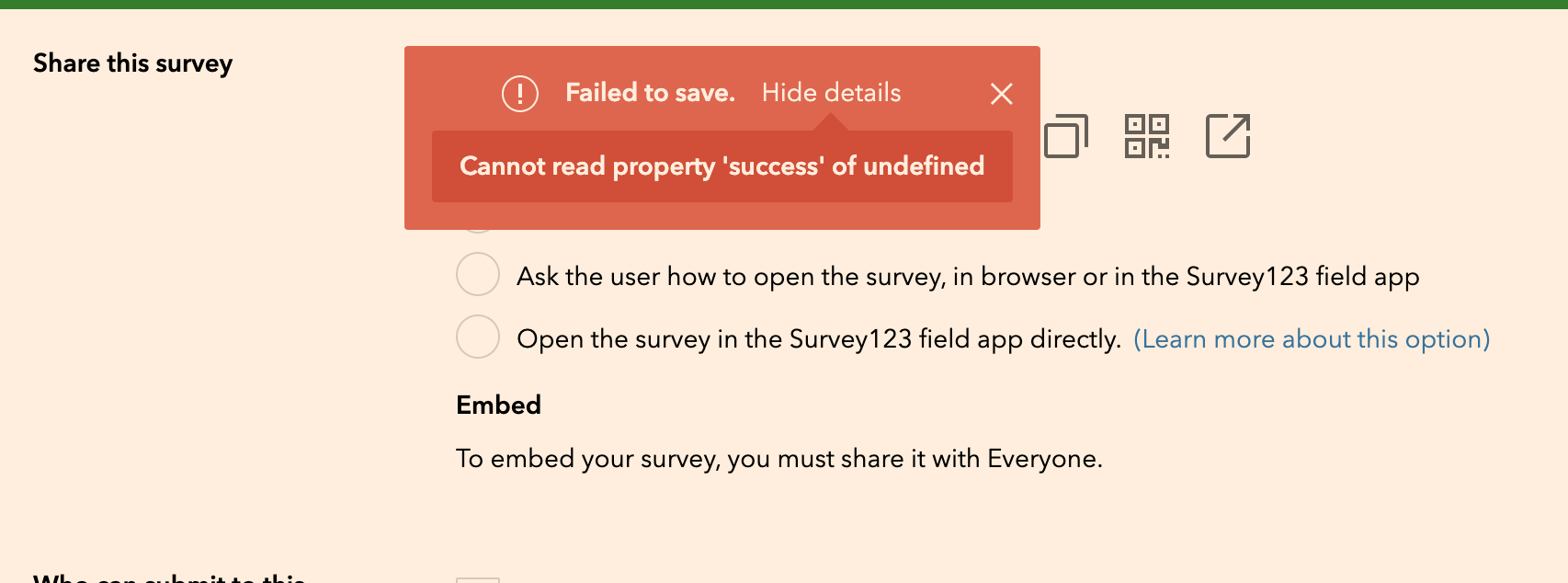 Solved: How to stop Survey123 to attempt to get user locat - Esri  Community