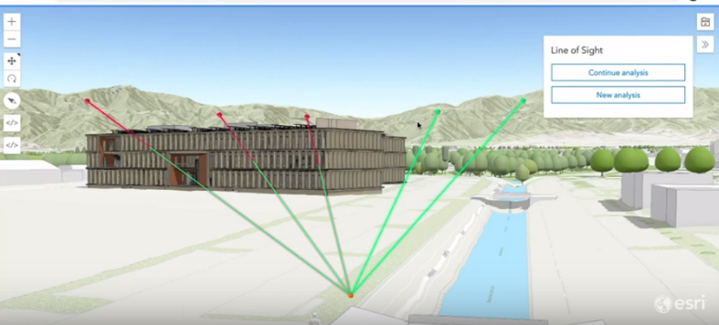 Line of Sight Feature with 3D Mapping