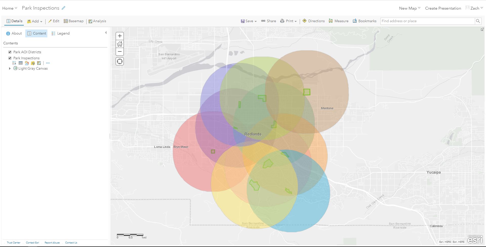 WebMap with Buffers