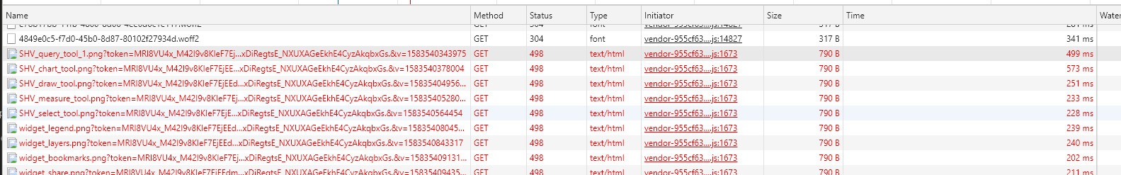 Invalid token HTTP status for images