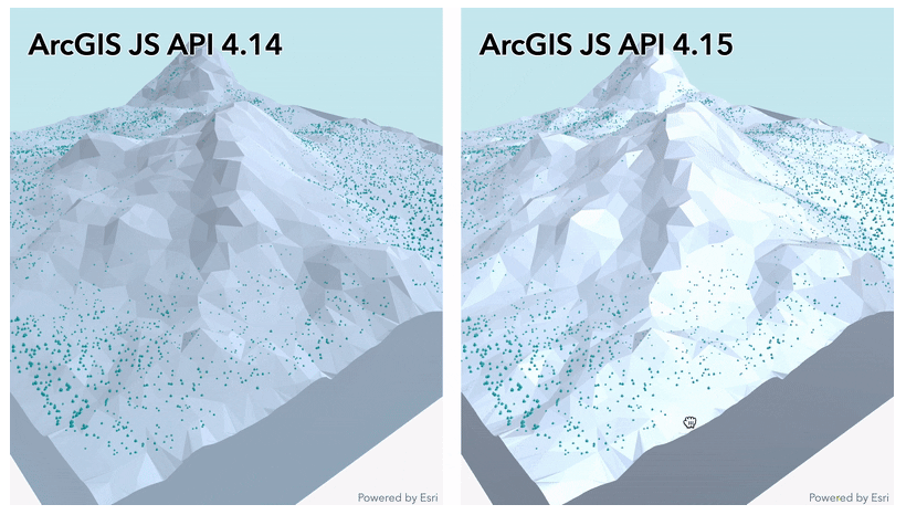 Low poly terrain using mesh geometry