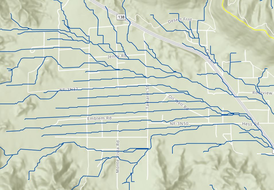 straight flowlines