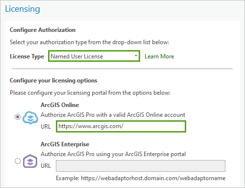 ArcGIS Pro licensing options