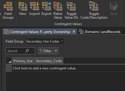 Contingent values disappearing after save