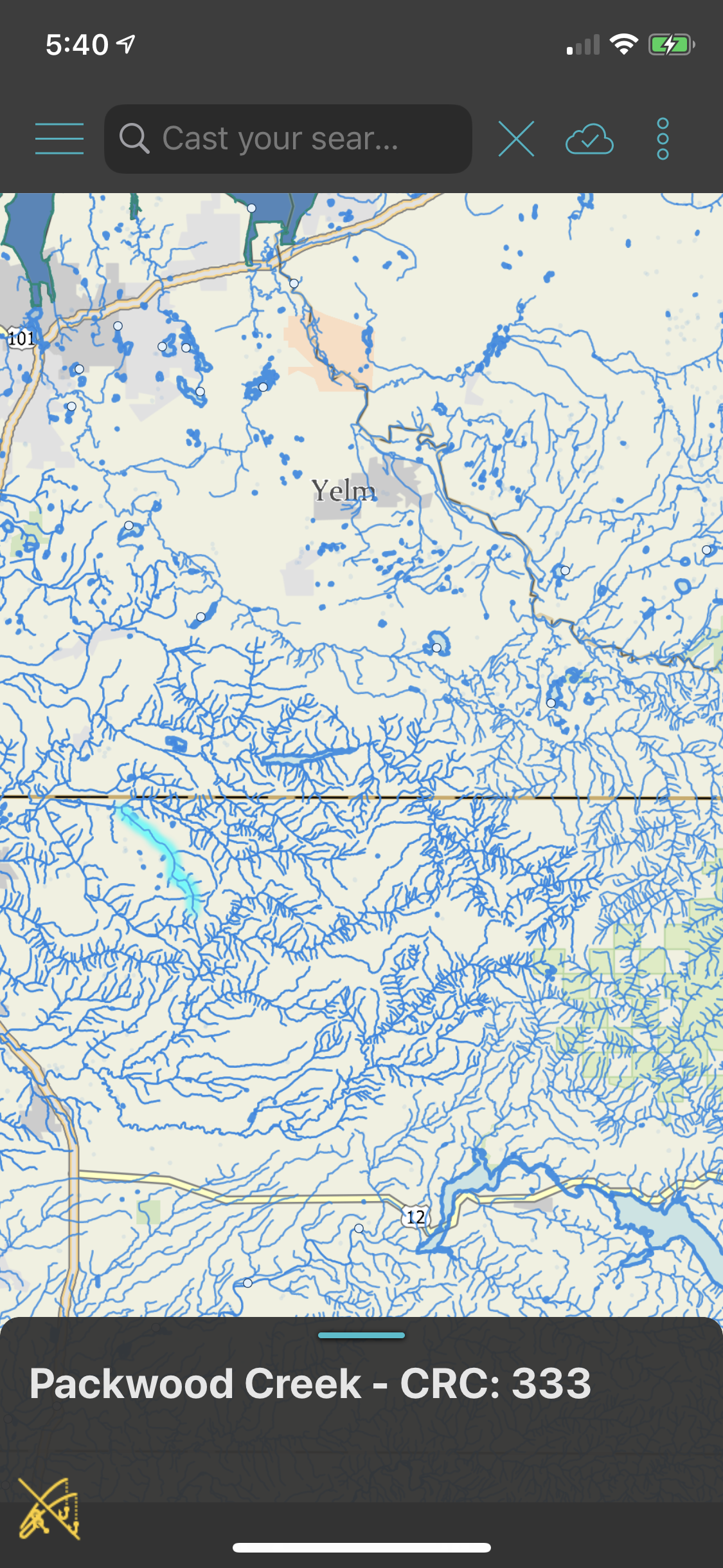 Packwood Creek selected. It is in an entirely separate drainage than the Deschutes River.