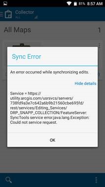Sync Error - Collector Classic