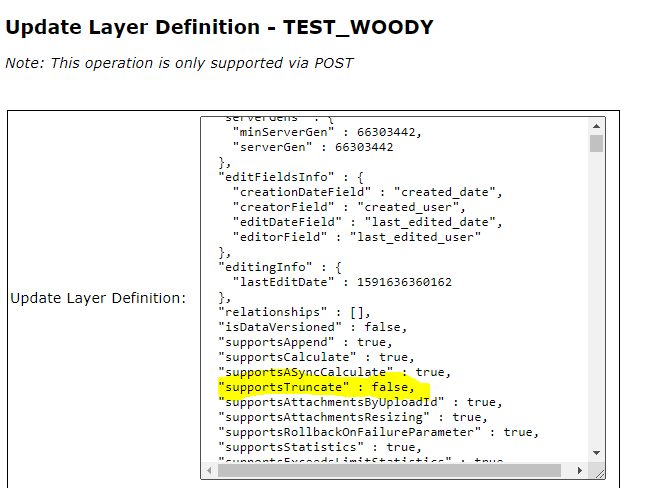 supportsTruncate flag in admin layer definition