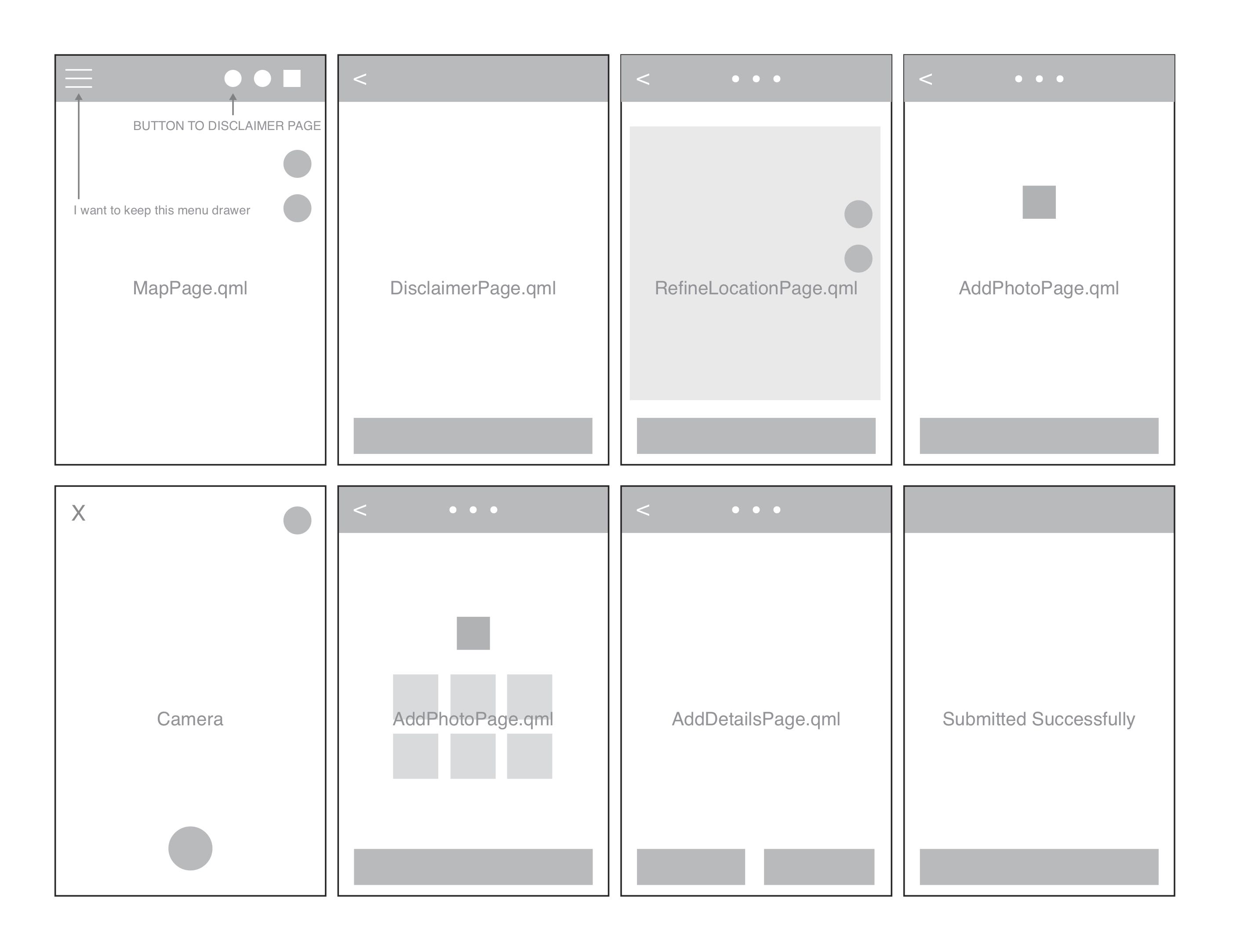 App wireframe