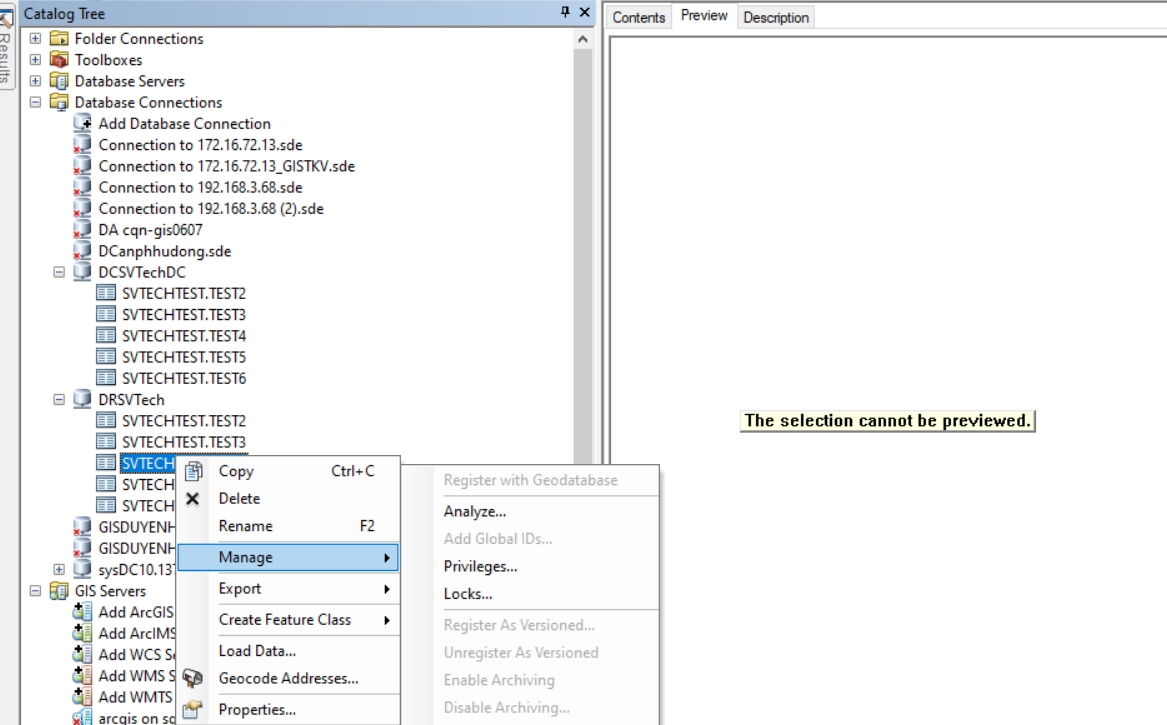 Geodatabase error when switch function between DC & DR (using Data Guard))