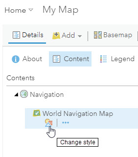 Map Table of Content