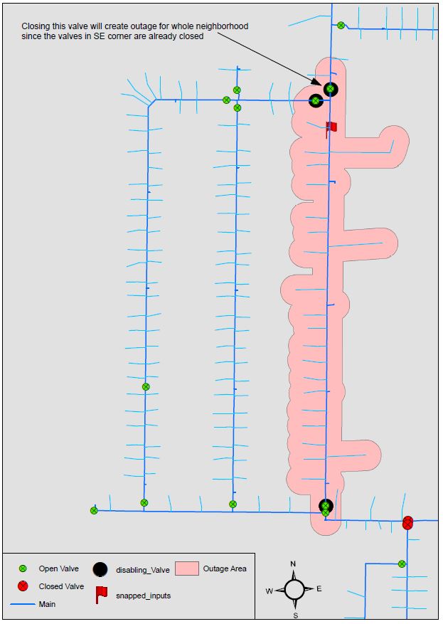 isolation trace outage area