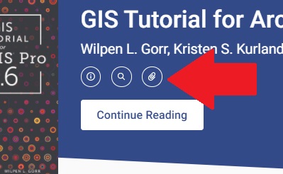 A screenshot of GIS Tutorial for ArcGIS Pro 2.6 displays an attachment icon on the right.