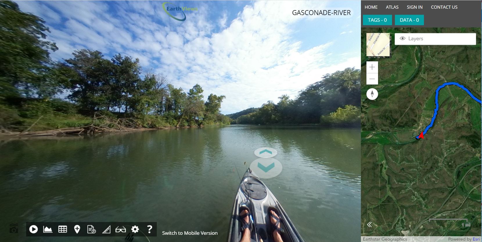 Ah!  Get out onto a river or lake with EarthViews. 