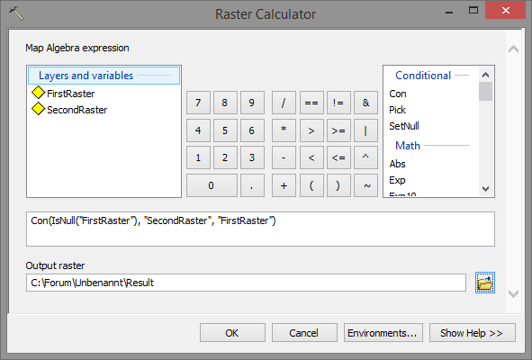 Solved: Get values of one raster into the other? - Esri Community