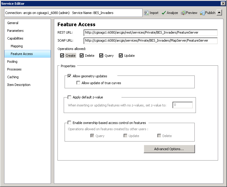 Solved: My Feature Service Won't Allow Edits on Certain Fe... - Esri  Community